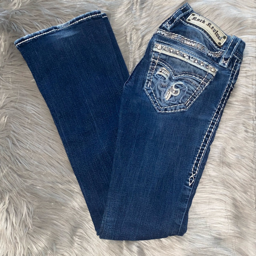 Rock Revival Women’s Dark Wash Boot Cut Jeans